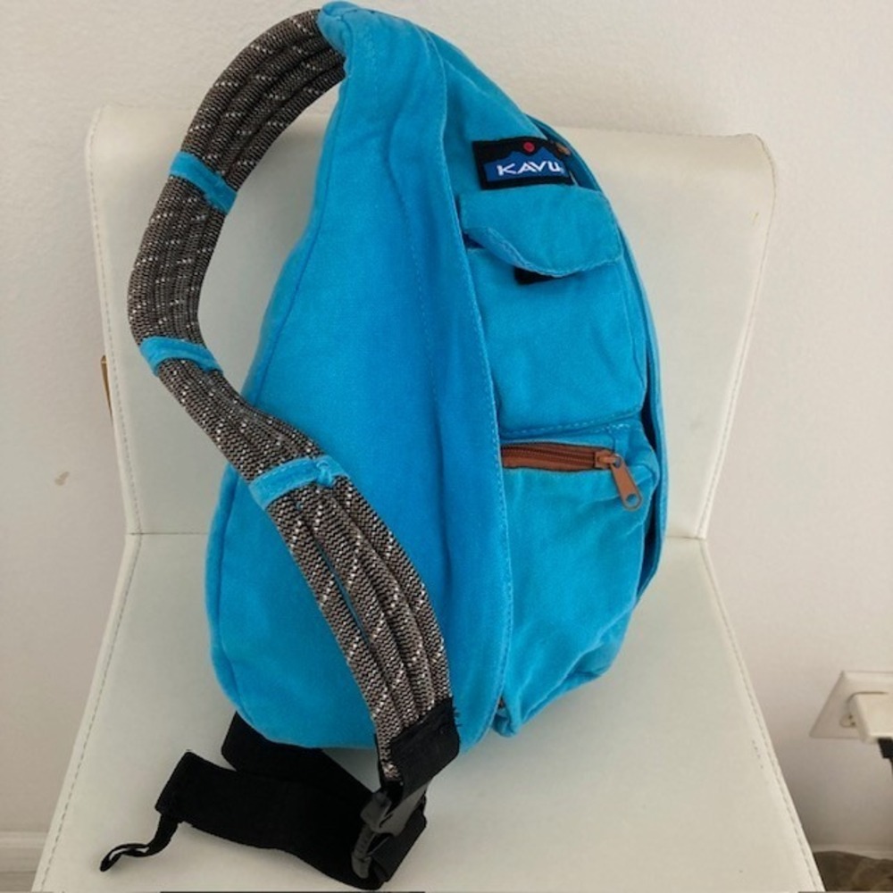 Kavu  Canvas Rope Sling Bag Vivid Blue 16 x 9